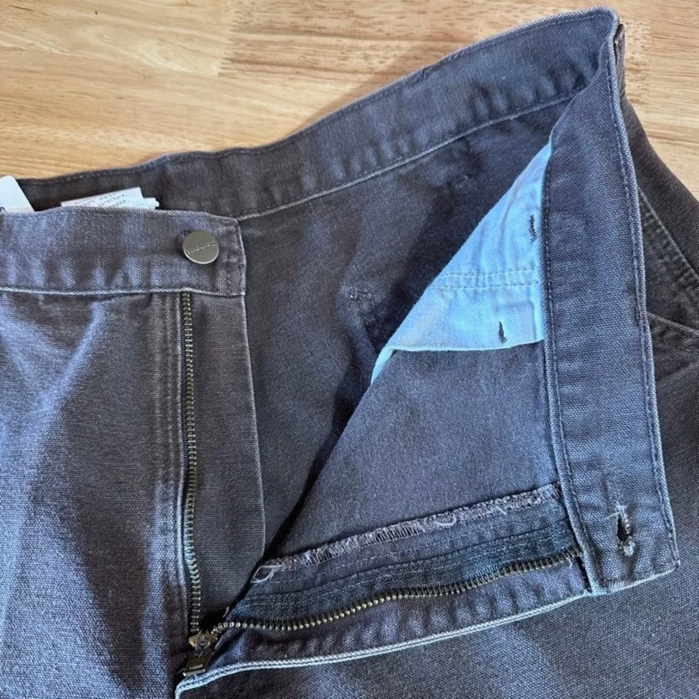 Carhartt B11 DKB Brown Washed Duck Canvas Carpenter Workwear Pants Mens 38x30